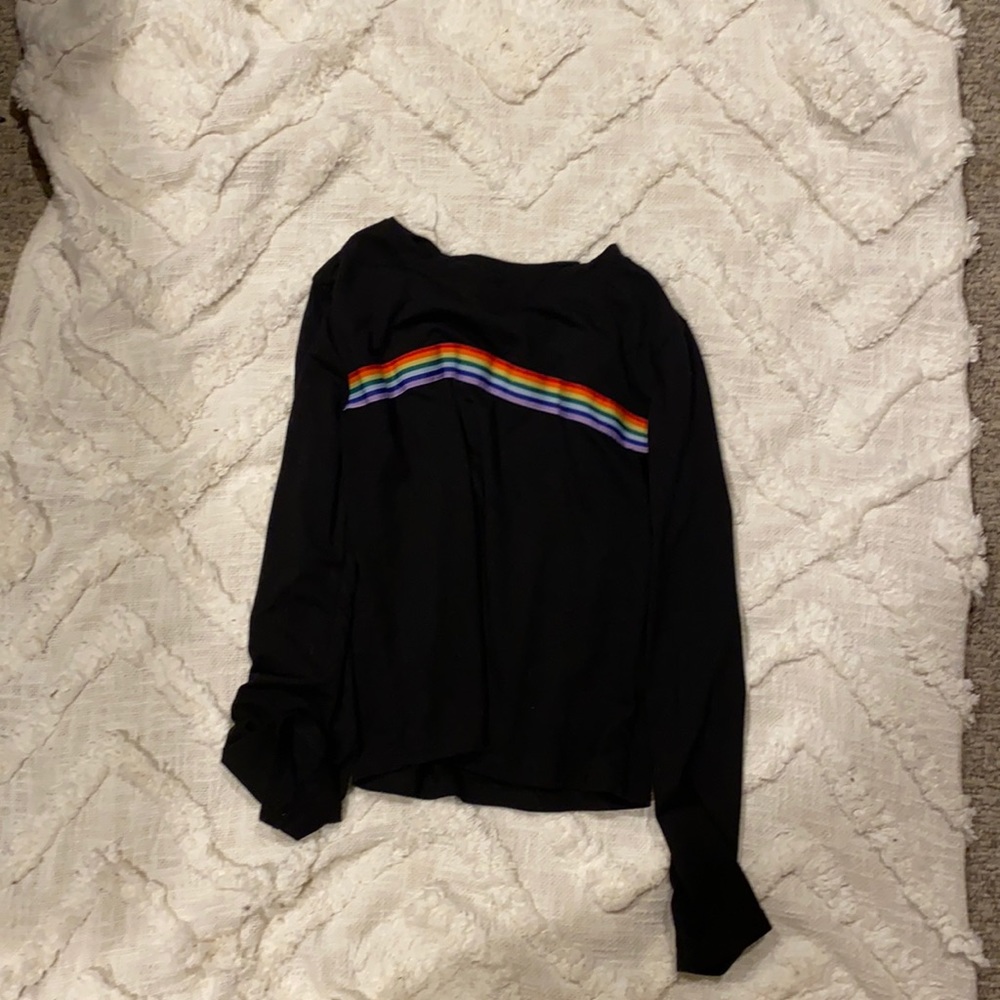 Black rainbow t-shirt
